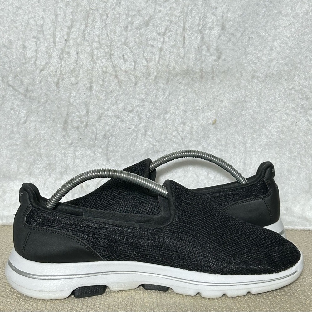 Skechers Womens Black Knit GO Walk 5 Ultra GO Slip On Sneakers Shoes SZ 8.5 - Picture 6 of 11